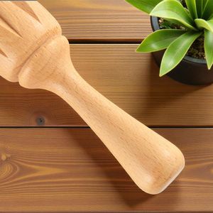 Hand press lemon juicer wooden citrus squeezer long lasting use cheap price wood orange <b>reamer</b> - Product Image 4