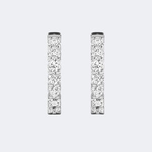 Pendientes de aro con barra de corte redondo de 2.60 CTW - Product Image 5