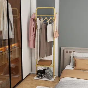 Handmade Decorative Garment <b>Rack</b> for Fashion Display Home <b>Storage</b> and Hotel ProjectsSingle Tier Iron <b>Storage</b> Basket <b>Wall</b>-Mounted - Product Image 2