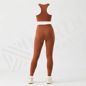 Ensemble de vêtements de yoga pour femmes en deux pièces, leggings, ensemble de sport pour la salle de sport, vêtements de sport pour l'entraînement, vêtements de fitness, tenue de sport - Product Image 2