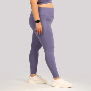 Leggings de yoga pour femmes, personnalisables en gros, de haute qualité, unis, respirants, à séchage rapide, sans coutures, pour la gym, le fitness et le sport, avec taille élastique - Product Image 2