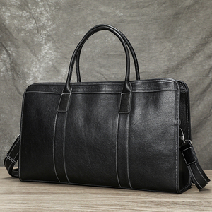 Genuine Leather Travel Weekender <b>Overnight</b> Duffle <b>Bag</b> Gym Sports Carry on Travel <b>Bag</b> Leather Duffle <b>Bags</b> for Men - Product Image 1