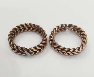 Anillos de Cobre Puro para Mujer, 99.9% Cobre, Arte Popular Moderno, Anillo Pulido Estilo Europeo, Regalo Empresarial de Moda, Año Nuevo, Unisex, Artesanía - Product Image 2