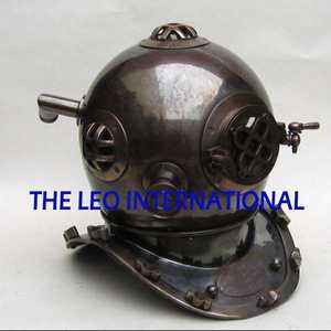 Casco de Buceo Náutico Hecho a Mano en India con Reloj, Organizadores Personalizados para Escritorio y Cajones en Venta a Bajo Precio - Product Image 6