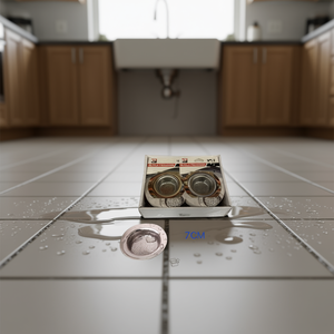 Rejilla de Desagüe Circular Perforada de Borde Ancho de 7 cm, Moderna, para Uso en la Cocina - Product Image 3