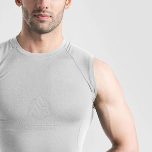 Camiseta de compresión para hombre con logotipo personalizado al por mayor, camiseta de compresión para entrenamiento más vendida para venta en línea - Product Image 2