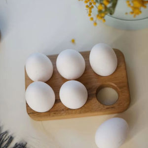 Finest Quality Customized Size <b>Egg</b> Tray Unique Oval Shape Wood <b>Egg</b> Rack for Tabletop Usage <b>Eco</b>-Friendly Design <b>Eggs</b> Display - Product Image 1