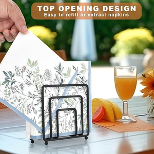 Moderno Porta Servilletas Metálico Pintado para Mesa de Comedor, Cocina, Hogar, Cafetería - Product Image 3