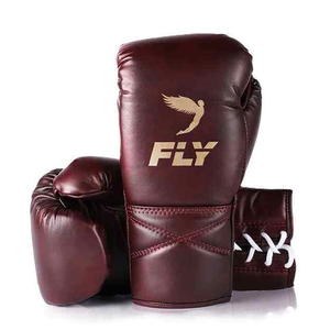 ชุดนวมชกมวย Fly Superlace แบบกำหนดเองได้ ทำจากหนังแท้ ระบายอากาศได้ดี ซับเหงื่อ กันลื่น พร้อมอุปกรณ์ป้องกันศีรษะและอุปกรณ์ป้องกันขาหนีบ - Product Image 2