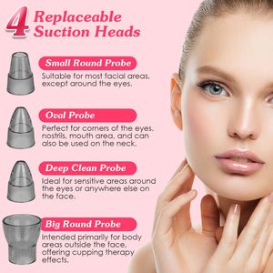 Dispositivo Elettrico per Rimozione Punti Neri con Compressione a Caldo, 4 Sonde e Strumenti per Punti Bianchi, Strumento per la Rimozione dell'Acne con Tutti gli Accessori - Product Image 5