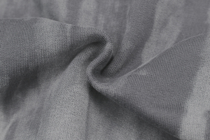 Sweat-shirt à capuche zippé en molleton épais de coton bleu marine à effet marbré pour homme, coupe oversize à épaules tombantes, style streetwear, vente en gros - Product Image 5