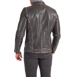 Nouvelle veste en cuir pour homme au design personnalisé et tendance, fabriquée au Pakistan, avec logo sur le devant, imperméable et coupe-vent, pour hommes et motards - Product Image 4