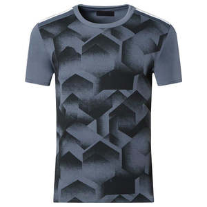 Camiseta Deportiva Personalizada al por Mayor para Hombre, Modelo 2026, de Poliéster, Manga Corta, Cuello Redondo, Color Sólido, con Estampado por Sublimación - Product Image 4