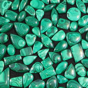 Lot de cabochons en malachite naturelle, vente en gros de pierres précieuses en malachite pour la création - Product Image 5