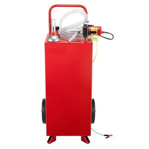 Serbatoio Carburante da 30 Galloni con Pompa Elettrica, Flusso Massimo 32L/min, Serbatoio Diesel con 2 Ruote, Tubo da 10 Piedi, Pompa Carburante e Componenti - Product Image 4