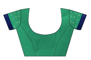 Sari Étnico de Diseño para Mujer, Hecho a Mano con Tela Georgette, Elegante para Bodas y Fiestas, Estilo Indio, Pakistaní y Bollywood - Product Image 4