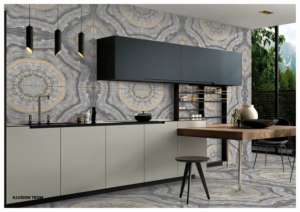 Carreaux de porcelaine brillants de haute qualité, effet marbre, format 60x120cm (600x1200mm, 24x48 pouces), pour murs et sols intérieurs de luxe. - Product Image 3