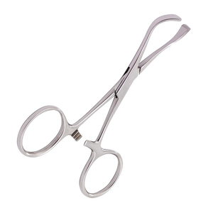 High Quality 5.25' Veterinary Hemostat Forceps Custom Logo Medical Towel <b>Clamp</b> <b>Light</b> Weight Manual Steel CE Instrument Set - Product Image 4