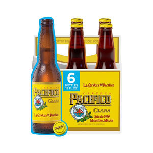 Cerveza Mexicana Paacifico Clara, Cerveza Importada con un Sabor Fresco y Refrescante y un Final Suave - Product Image 1