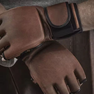 Gants de MMA personnalisés pour adultes, gants de grappling avec protection du pouce, OEM, gants de grappling personnalisés pour hommes à paume ouverte - Product Image 4