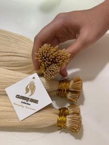 CDYHAIRVN Extensiones de Cabello Humano Natural Liso Extremo 613 con Puntas de Queratina I U V K, No Remy, Aptas para Decoloración, Color Personalizado, Directo de Fábrica - Product Image 4