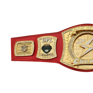 Cinturón de Campeón de Fútbol de Fantasía BFL, Personalizable, Rojo y Dorado, Trofeo Deportivo - Product Image 4