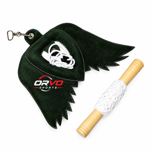 ORVO SPORTS Leurre de fauconnerie en cuir suédé pour l'entraînement des oiseaux et la chasse, avec tige en bois légère, couleur et logo personnalisables, pour l'extérieur - Product Image 3