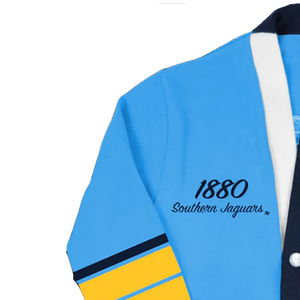 Cardigan unisexe décontracté automne-hiver pour universités et sororités, en laine et acrylique tricoté, coupe oversize, avec logo brodé et boutons recouverts - Product Image 3