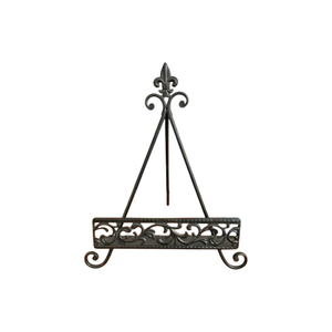 Ensemble de 2 supports multifonctions en fer forgé noir pour livres de cuisine, pour la maison, le bureau, la décoration du salon, faits à la main - Product Image 5