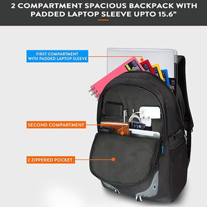 Système de transport léger et confortable de qualité supérieure, meilleur fournisseur, fermeture éclair respirante et fluide, logo personnalisé, sac à dos scolaire - Product Image 5