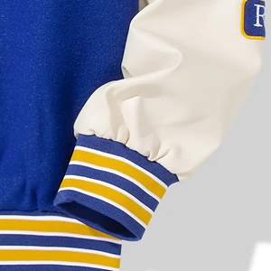 Chaqueta Varsity con Diseño Personalizado para Hombre, Ligera, Resistente al Viento, Deportiva, Estilo Béisbol, Cuello Acanalado, Chaqueta Casual - Product Image 3