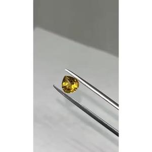 Citrine dorée naturelle de 5 mm en forme de cœur, pierre précieuse de qualité supérieure pour la fabrication de bijoux - Product Image 3