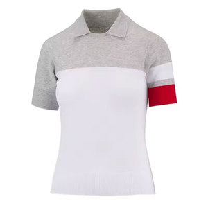 Camiseta Deportiva Casual Transpirable para Mujer, Modelo 2026, Polo de Golf de Manga Corta, Corte Entallado, con Cuello y Bloques de Color - Product Image 4
