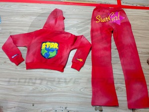 Ensemble deux pièces pour femme avec pantalon de jogging à logo personnalisé, coupe ajustée, vêtements de créateur - Product Image 3