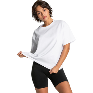 เสื้อยืดโอเวอร์ไซส์ผู้หญิงคุณภาพสูง ผ้าฝ้าย 100% สตรีทแวร์ พิมพ์ลายกราฟิก โลโก้สั่งทำได้ สวมใส่สบาย ระบายอากาศดี ไม่เป็นขุย - Product Image 1