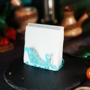 Decorative Napkin Holders in <b>Rustic</b> Style, Beautiful Letter Holder for <b>Desk</b>, Metal Napkin Stand Set, Kitchen Table Decor, - Product Image 2