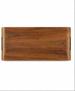 Bandeja de Servir Artesanal de Madera Maciza de Acacia con Asas, Plato de Madera para Servir Alimentos, Bandeja para Cocina, Desayuno, Hotel, Restaurante - Product Image 5