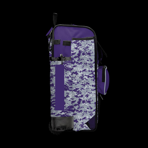 Custom Nylon Baseball Bat Bag Backpack with <b>Shoe</b> Pocket Helmet Storage Glove Compartment Fence Hook Water Bottle <b>Holder</b> 50-70L - Product Image 3