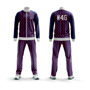 Survêtement technique 2-en-1 léger pour homme, imprimé personnalisé, en molleton, avec col montant, coupe classique, en tissu polyester/coton - Product Image 1