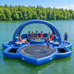 Bote Inflable de PVC con Tienda de Campaña, Capacidad para 5-10 Personas, Carga Máxima 540 kg, Disponible en Fábrica - Product Image 3