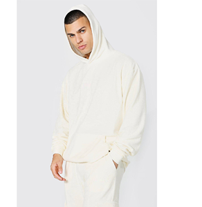 Conjunto de dos piezas con capucha para hombre, chándal con diamantes de imitación, Sudadera con capucha de talla grande - Product Image 2