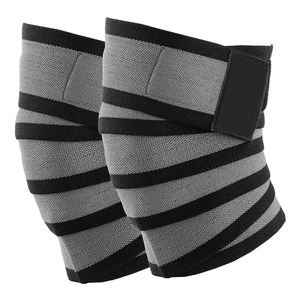 Genouillère tricotée respirante à compression avec fermeture auto-agrippante pour protection toutes saisons - Product Image 5