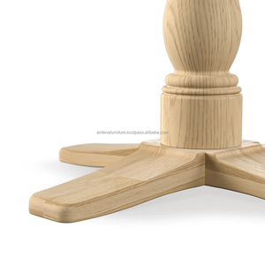 Mesa de Comedor Redonda de Madera, Muebles de Comedor, Diseño Contemporáneo, para Casa, Apartamento, Granja, Hotel, Escuela, Villa, Hospital - Product Image 4