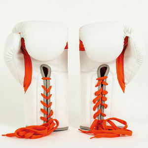 ถุงมือชกมวยสำหรับการแข่งขันมืออาชีพ น้ำหนักเบา ออกแบบสีและโลโก้ได้ตามต้องการ พร้อมเชือกผูก ราคาถูกที่สุด - Product Image 2