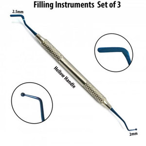 Juego de espátulas y pulidores dentales profesionales para restauraciones de composite, instrumentos médicos con puntas recubiertas de titanio - Product Image 1