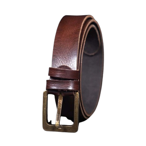 Ceinture en cuir véritable de haute qualité pour hommes, avec boucle ardillon, vente en gros, design élégant pour jeans décontractés, ceintures personnalisées 2026 - Product Image 3
