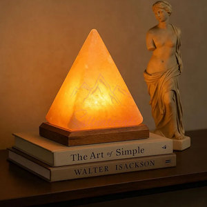 Best Quality Himalayan Pyramid Shaped Salt Lamp Natural <b>Crystal</b> Himalayan Pyramid Shaped Salt Lamp For Living Room - Product Image 4