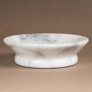 Spa Collection Natural White Marble Soap Dish - Product Image 5