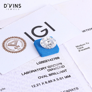 D'vins Jewels Precio al por Mayor Diamante Ovalado de 3CT D VVS CVD Relleno Suelto Corte 3EX Diamante Cultivado en Laboratorio Surat para Fabricación de Joyas - Product Image 4