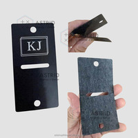 Étiquettes personnalisées en PVC couleur logo pour échantillons de perruques et extensions capillaires pour salons de coiffure